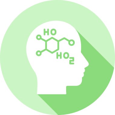 Kimyasal formül simgesinin vektör çizimi