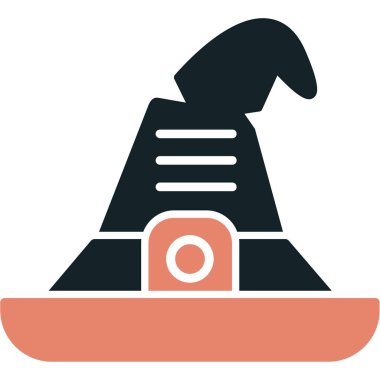 Bir şapka simgesinin vektör illüstrasyonu