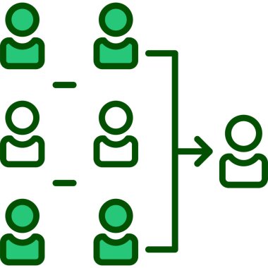 hiyerarşi. Web simgesi basit illüstrasyon