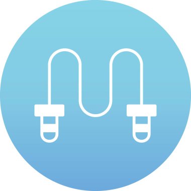 Kablo simgesinin vektör illüstrasyonu