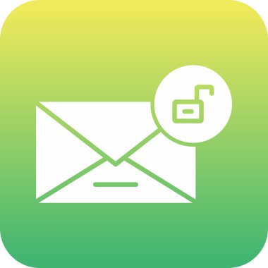 Eşsiz E- posta Vektör Satırı Simgesi