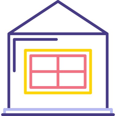 Modern bir simgenin vektör illüstrasyonu