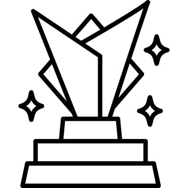 Madalya ödülü. Web simgesi basit illüstrasyon