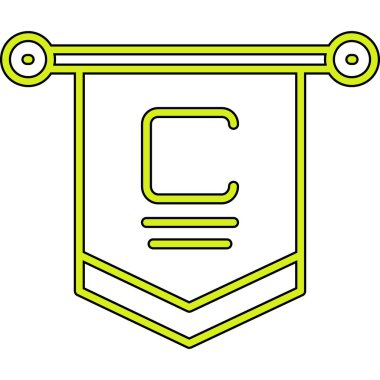 Çizgi film işaretinin vektör çizimi