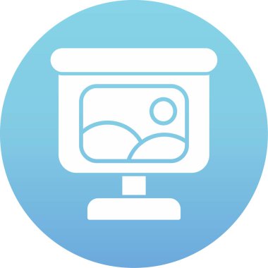 bilgisayar izleyici vektör simgesi