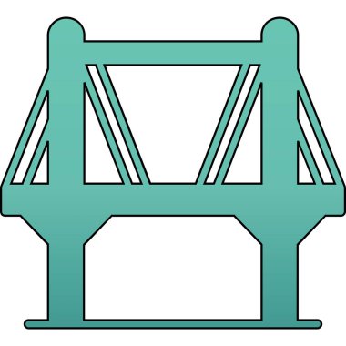 Köprü simgesi vektör illüstrasyonu