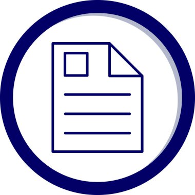 Dosya biçim simgesinin vektör illüstrasyonu