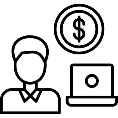 ticari finans vektör simgesi