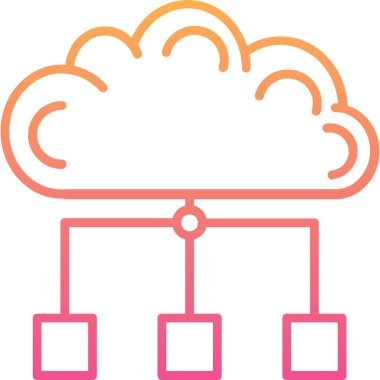 şebeke. Web simgesi basit illüstrasyon