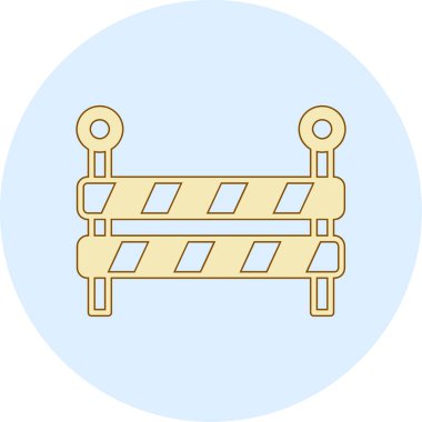 Ahşap çit ikonu. vektör illüstrasyonu