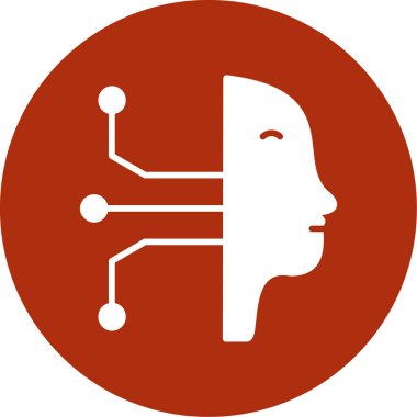 Beyni olan bir adamın vektör simgesi