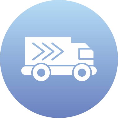 Kamyon. Web simgesi basit illüstrasyon