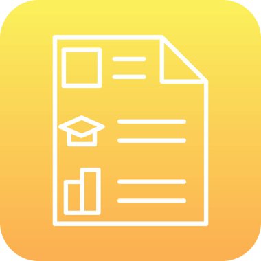 Vektör belgesi Simge illüstrasyonu