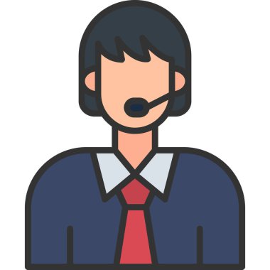 Müşteri servisi vektör simgesi