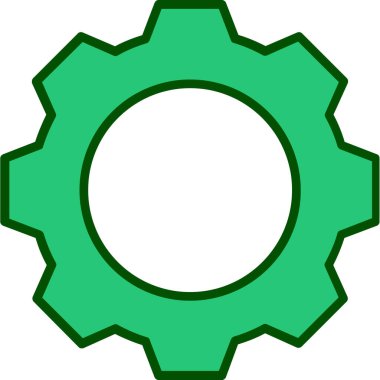 dişli simgesi vektör illüstrasyonu