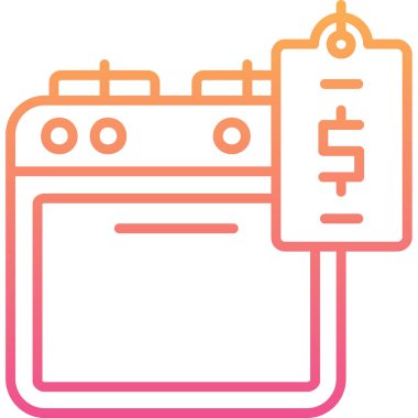 Banka. Web simgesi basit illüstrasyon