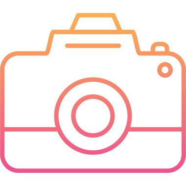 kamera simgesi vektör illüstrasyonu