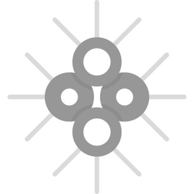 Basit özet biçiminde Noel kar tanesi simgesi