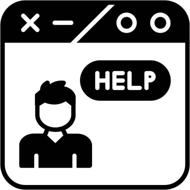 trend biçimi izole edilmiş arkaplanda yardım simgesi