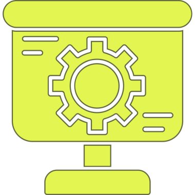 dişli simgesi vektör illüstrasyonu