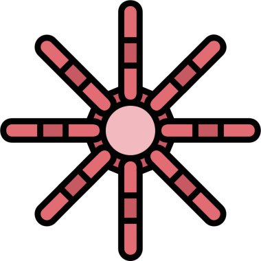 Çiçek. Web simgesi basit illüstrasyon