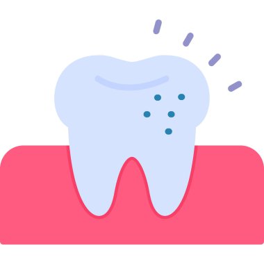 diş simgesi vektör illüstrasyonu.