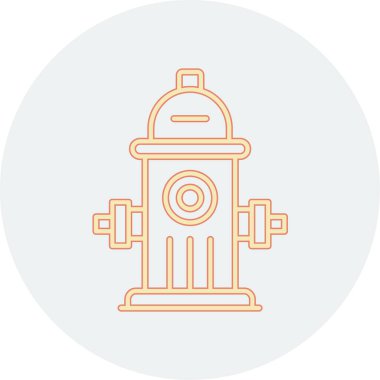 Gaz musluğu ikonu. Beyaz arkaplanda izole edilmiş web tasarımı için gaz hidrantı vektör simgelerinin özet çizimi