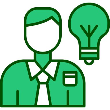 fikir simgesi, vektör illüstrasyonu