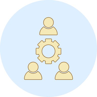 Kolayca düzenleyebilen ve düzenleyebilen Takım Çalışması Vektör Simgesi