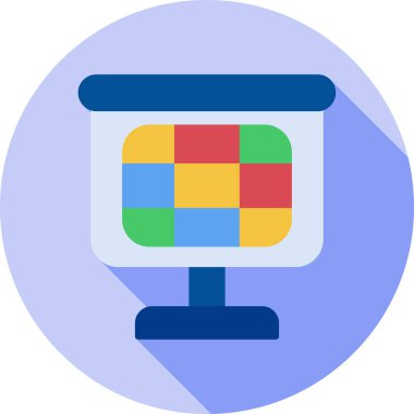 business board vektör çizgisi simgesi