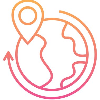 küresel ağ. Basit resimleme