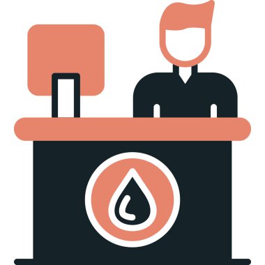 yağ damlası simgesi, vektör illüstrasyonu