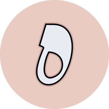 b b simgesinin vektör illüstrasyonu