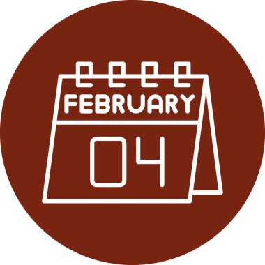 Vektör Takvim Simgesi, vektör illüstrasyonu