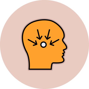 Beyin simgesiyle baş