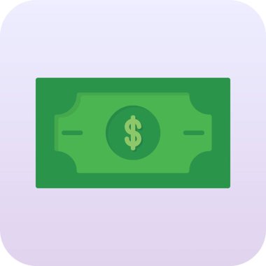 para dolar düz tasarım simgesi.