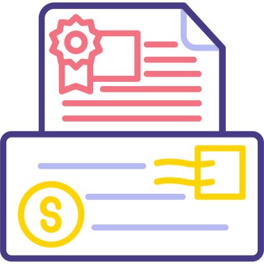 iş sözleşmesi belge simgesi