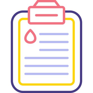 Belge. Web simgesi basit illüstrasyon