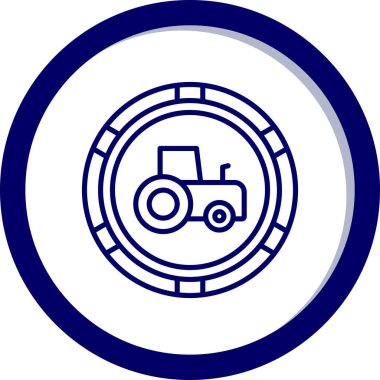 tekerlek vektör simgesi modern basit vektör çizimi