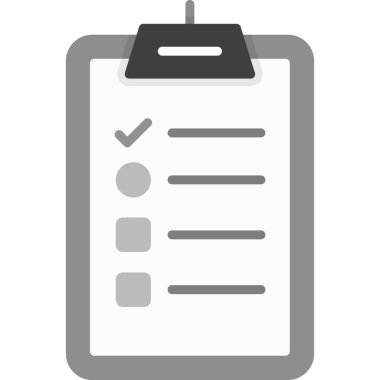 Kontrol listesi. Web simgesi basit tasarım