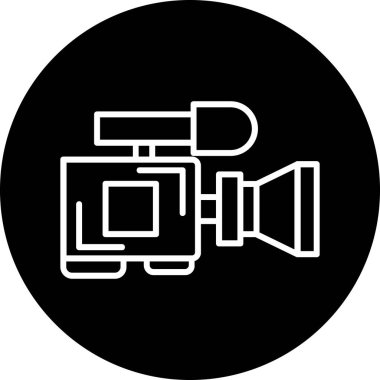 Kamera. Web simgesi basit illüstrasyon