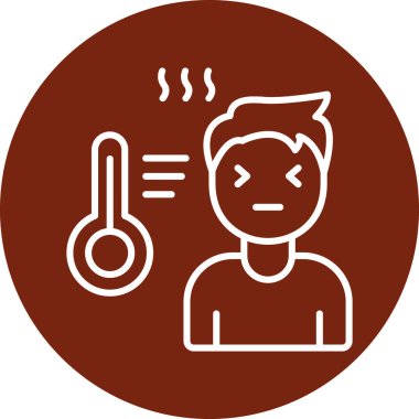 Ateş sıcaklığı. Basit resimleme