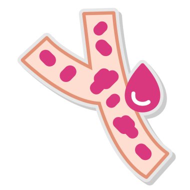 Şirin bir çiçek çizgi filminin vektör çizimi