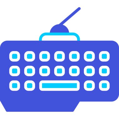 Klavye. Web simgesi basit illüstrasyon