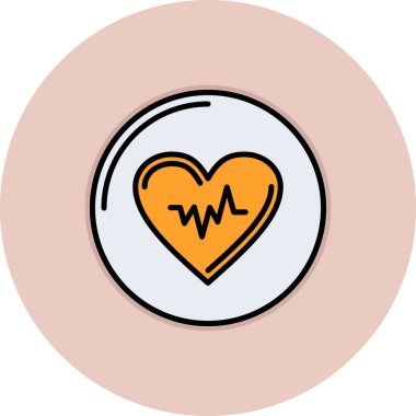 kalp simgesi, vektör illüstrasyonu