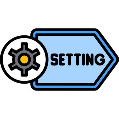 ayarlar vektör simgesi ayarlıyor