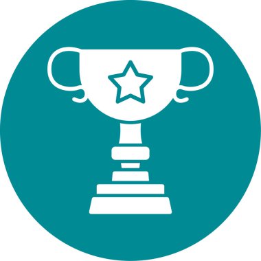 Ödülü Kupası simge vektör çizim