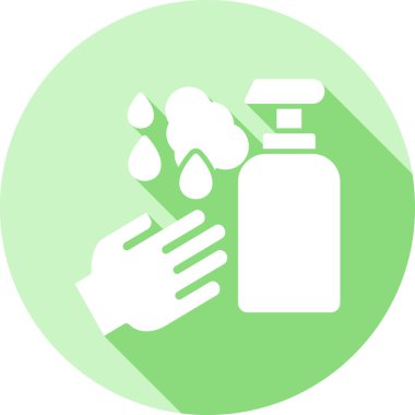 el dezenfektanı vektör çizgisi simgesi