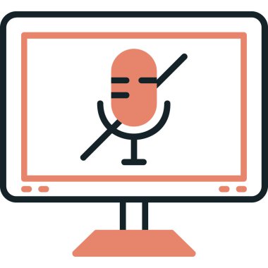 canlı yayın simgesi vektörü.