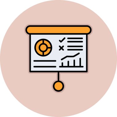 Bir belge simgesinin vektör illüstrasyonu